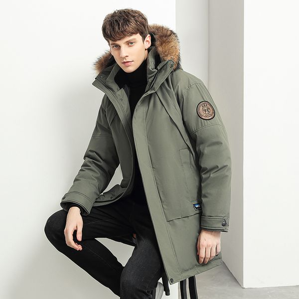 men's jackets winter senior white duck down fashion fur collar coat thickened warm long parka 221010, Black;brown
men's jackets winter senior white duck down fashion fur collar coat thickened warm long parka 221010, Black;brown