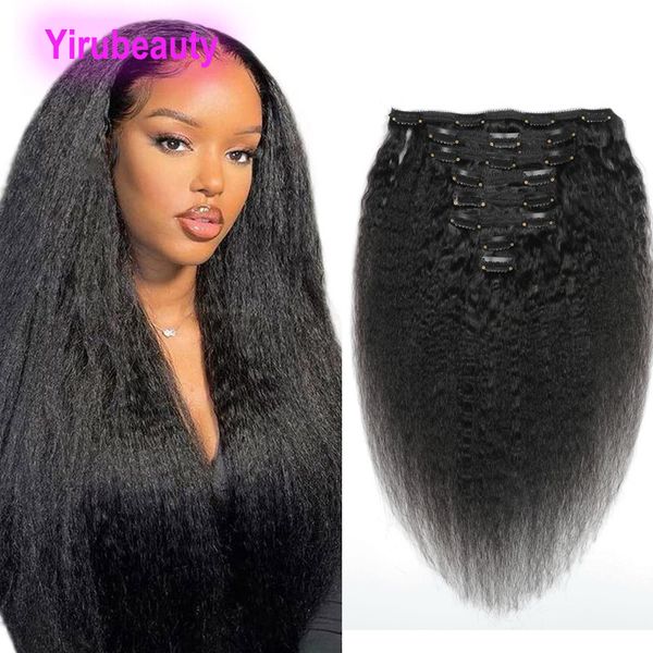 yirubeauty brazilian peruvian indian human hair clip in hair extensions 110-120g kinky straight 8-24inch natural color 3pieces/lot, Black;brown
yirubeauty brazilian peruvian indian human hair clip in hair extensions 110-120g kinky straight 8-24inch natural color 3pieces/lot, Black;brown
