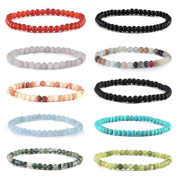 4mm 6mm 8mm natural stone strands beaded elastic charm bracelets for women men bangle handmade yoga jewelry, Black
4mm 6mm 8mm natural stone strands beaded elastic charm bracelets for women men bangle handmade yoga jewelry, Black