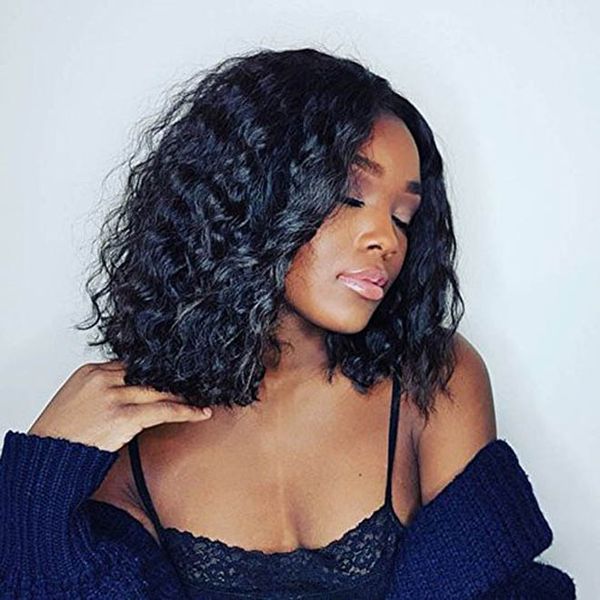 black short curly bob wig human hair brazilian lace front real hair wigs african american pre plucked 360 full frontal diva2, Black;brown
black short curly bob wig human hair brazilian lace front real hair wigs african american pre plucked 360 full frontal diva2, Black;brown