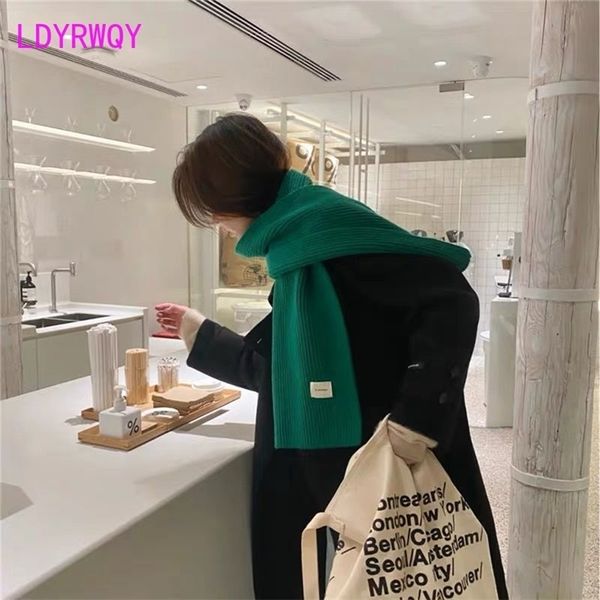 scarves korean version of soft knitted allmatch green wool scarf womens autumn and winter warm student solid color bib 221010, Blue;gray
scarves korean version of soft knitted allmatch green wool scarf womens autumn and winter warm student solid color bib 221010, Blue;gray