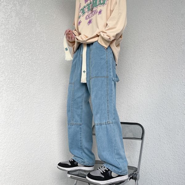 men's jeans spring men's braided rope jeans fashion loose straight casual jean pants cowboy mens streetwear trend trousers 221008, Blue
men's jeans spring men's braided rope jeans fashion loose straight casual jean pants cowboy mens streetwear trend trousers 221008, Blue