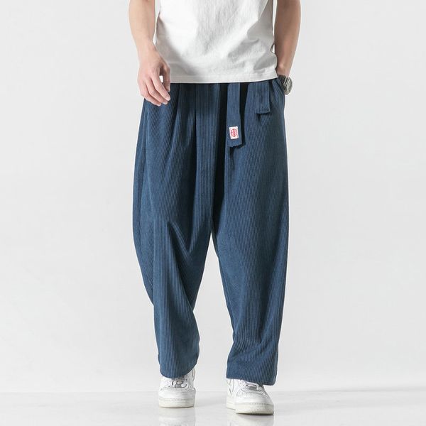 men's pants corduroy mens harem pants fashion trousers men streetwear casual pane loose vintage men sweatpants loose large size 5xl 221, Black
men's pants corduroy mens harem pants fashion trousers men streetwear casual pane loose vintage men sweatpants loose large size 5xl 221, Black