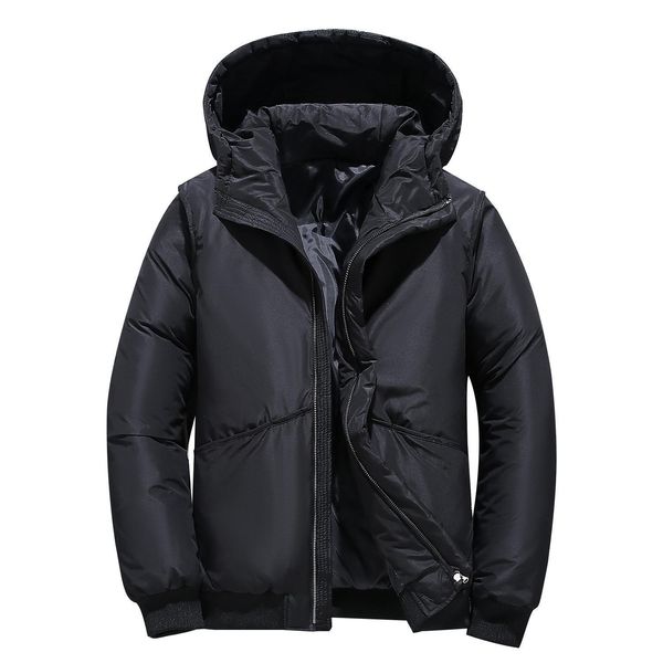 men's down parkas winter white duck down jackets men hooded warm windbreak coats hooded parkas jackets mens color casual duck down over, Black
men's down parkas winter white duck down jackets men hooded warm windbreak coats hooded parkas jackets mens color casual duck down over, Black