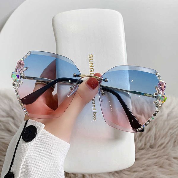 the sun picture frame vintage rimless rhinestone glasses women 2022 luxury brand design fashion gradient lens glasses men shades for female, Black
the sun picture frame vintage rimless rhinestone glasses women 2022 luxury brand design fashion gradient lens glasses men shades for female, Black
