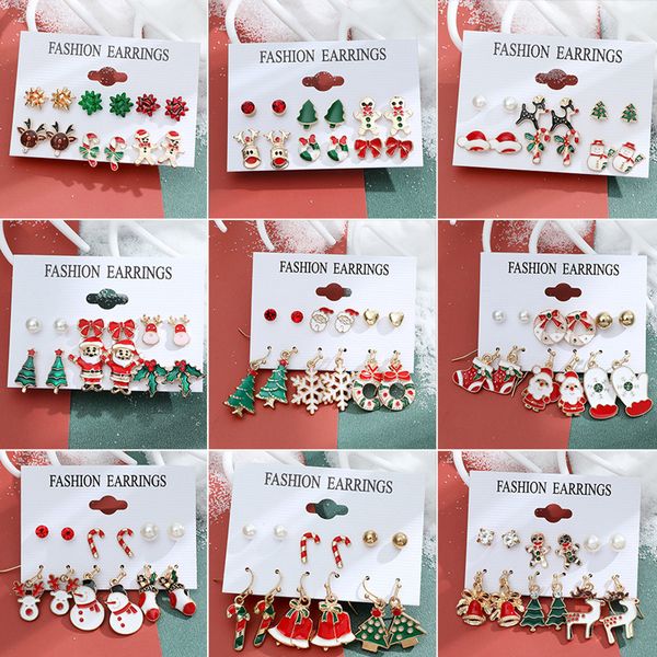 new 6 pairs statement christmas tree dangle earrings set for women elk snowman santa claus drop earrings jewelry girls christma gifts, Silver
new 6 pairs statement christmas tree dangle earrings set for women elk snowman santa claus drop earrings jewelry girls christma gifts, Silver