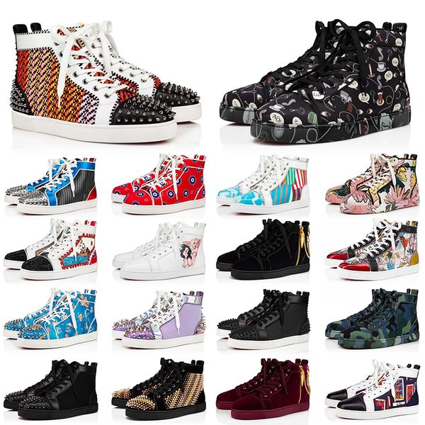women men red bottoms shoes ankle boots luxury designer casual platform sneakers size 13 classic spikes rivets sudes tripler s sneakers outd, Black
women men red bottoms shoes ankle boots luxury designer casual platform sneakers size 13 classic spikes rivets sudes tripler s sneakers outd, Black