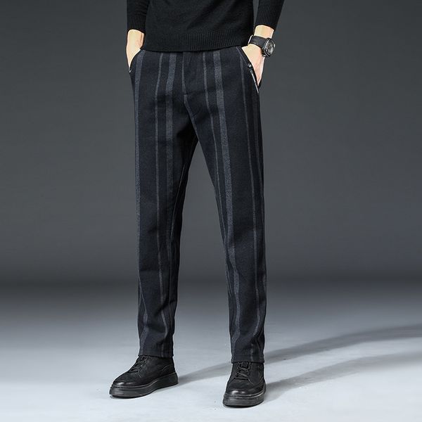men's pants autumn winter england plaid thick work stretch pants men business fashion slim fit grey casual pant male brand trousers 38, Black
men's pants autumn winter england plaid thick work stretch pants men business fashion slim fit grey casual pant male brand trousers 38, Black