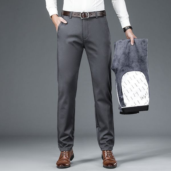 men's pants winter men warm casual pants business fashion straight fit fleece thicken stretch trousers male brand black khaki navy gray
men's pants winter men warm casual pants business fashion straight fit fleece thicken stretch trousers male brand black khaki navy gray