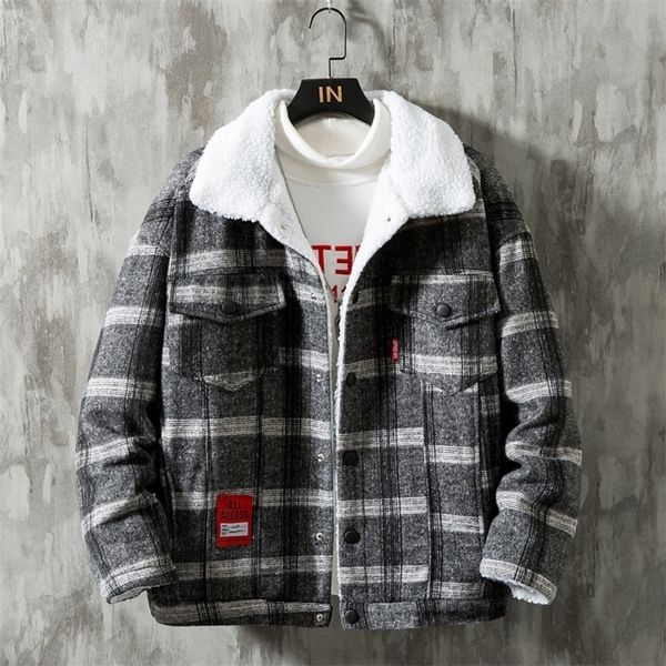 men's jackets winter plaid cotton coat casual fashion warm comfortable jacket black white asian size large 5xl 221008, Black;brown
men's jackets winter plaid cotton coat casual fashion warm comfortable jacket black white asian size large 5xl 221008, Black;brown