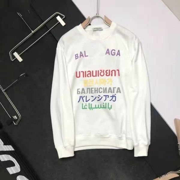 designer balencigas women hoodie seven languages balencigas colorful alphabet versatile hooded loose pullover sweater for men and women whit, Black
designer balencigas women hoodie seven languages balencigas colorful alphabet versatile hooded loose pullover sweater for men and women whit, Black