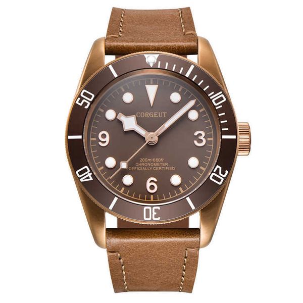 wristwatches 41mm corgeut sapphire waterproof mechanical automatic men wrist watch, Slivery;brown
wristwatches 41mm corgeut sapphire waterproof mechanical automatic men wrist watch, Slivery;brown