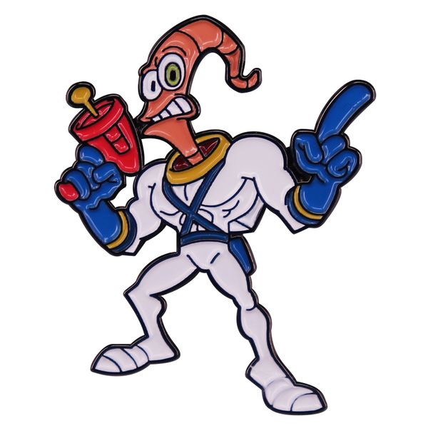 retro game earth worm jim enamel pin cartoon badge brooch gift backpack decoration jewelry, Blue
retro game earth worm jim enamel pin cartoon badge brooch gift backpack decoration jewelry, Blue
