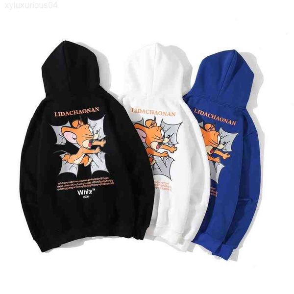 men's hoodies designer hoodie tokyo tide brand off cartoon mouse print ow white and women's plush sweater coat student ss2k, Black
men's hoodies designer hoodie tokyo tide brand off cartoon mouse print ow white and women's plush sweater coat student ss2k, Black