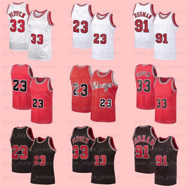 college wear ncaa mj 23 michael retro jersey dennis 91 rodman scottie 33 pippen blakc stripes ness 1995 1996 men basketball jersey, Black
college wear ncaa mj 23 michael retro jersey dennis 91 rodman scottie 33 pippen blakc stripes ness 1995 1996 men basketball jersey, Black