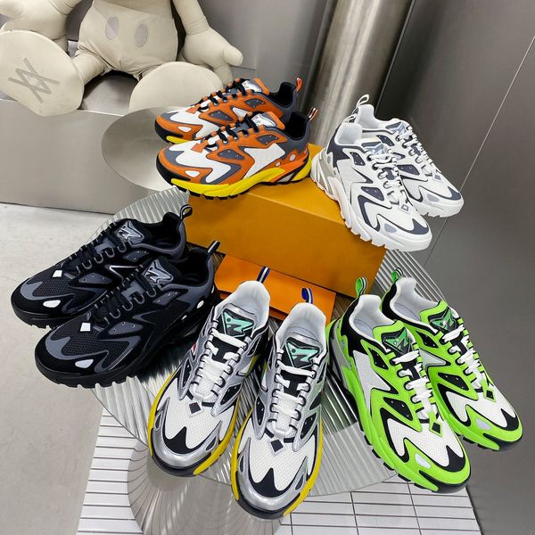 designer sneakers men runner tatic shoes retro mesh calfskin trainers rubber sole sneaker fashion look outdoor running shoe splicing styling, Black
designer sneakers men runner tatic shoes retro mesh calfskin trainers rubber sole sneaker fashion look outdoor running shoe splicing styling, Black