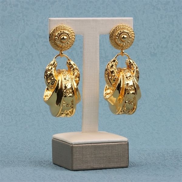 hoop huggie earrings set style gold bride for black women brass plating drop jewelry 221010, Golden;silver
hoop huggie earrings set style gold bride for black women brass plating drop jewelry 221010, Golden;silver