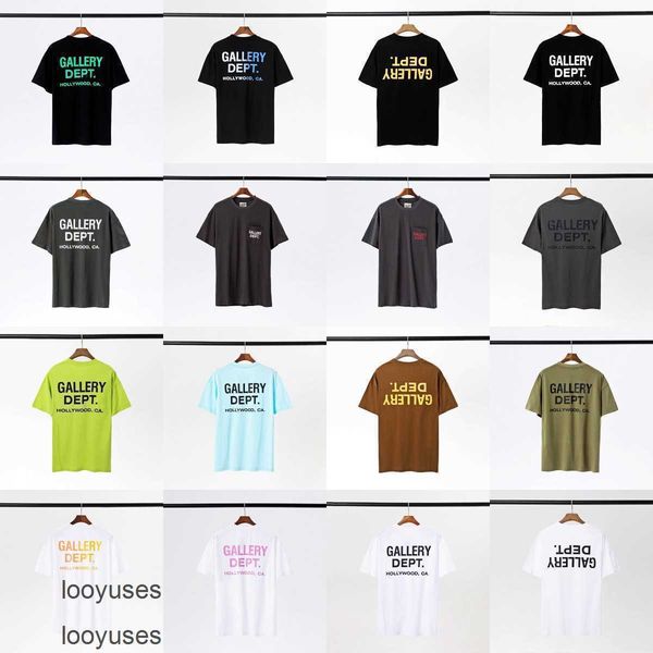 mens galleryes tee dept shirt streetwear fashion brand classic letter slogan gradient printed sleeve t-shirt for men women, White;black
mens galleryes tee dept shirt streetwear fashion brand classic letter slogan gradient printed sleeve t-shirt for men women, White;black