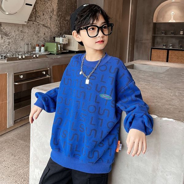 pullover korean casual style boys letter print shirt children cotton long sleeve sweatshirt loose clothes for kids 4 to 14years 221010, Blue
pullover korean casual style boys letter print shirt children cotton long sleeve sweatshirt loose clothes for kids 4 to 14years 221010, Blue