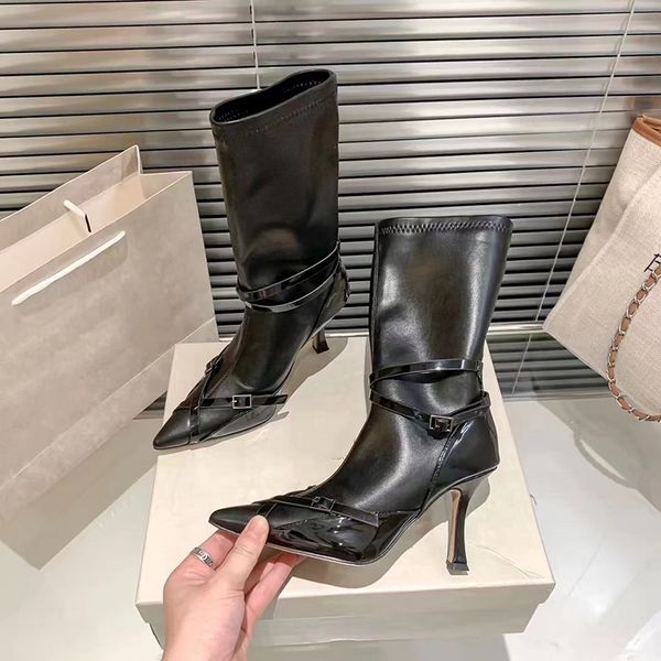 evening bags cagole designer boots woman winter black knee-high boot stud buckle embellished pointed toe stiletto heel real leather tall boo
evening bags cagole designer boots woman winter black knee-high boot stud buckle embellished pointed toe stiletto heel real leather tall boo