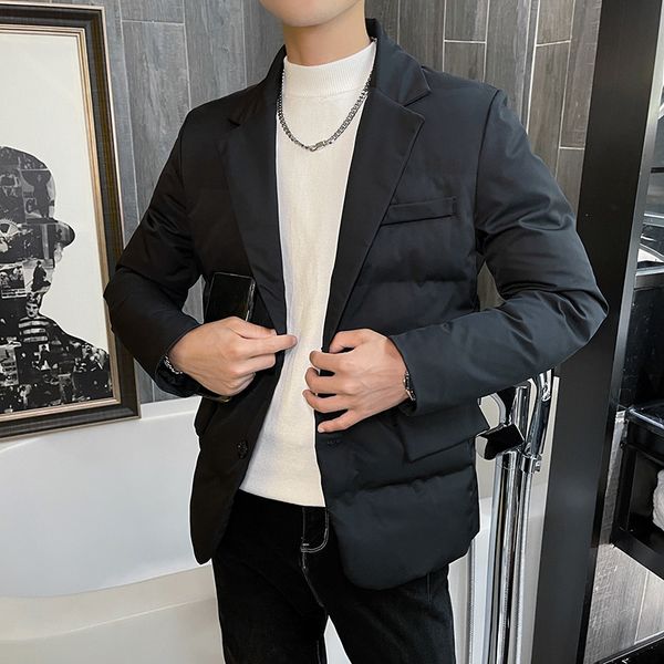 men's jackets brand clothing men winter pure color korean fashion suit collar thickened warm cotton coatmale slim fit jackets leisure p, Black;brown
men's jackets brand clothing men winter pure color korean fashion suit collar thickened warm cotton coatmale slim fit jackets leisure p, Black;brown