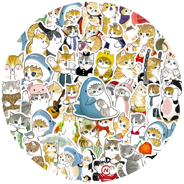 wholesale 50pcs cute cat stickers skate accessories vinyl waterproof sticker for skateboard lapluggage phone case car decals party decor
wholesale 50pcs cute cat stickers skate accessories vinyl waterproof sticker for skateboard lapluggage phone case car decals party decor
