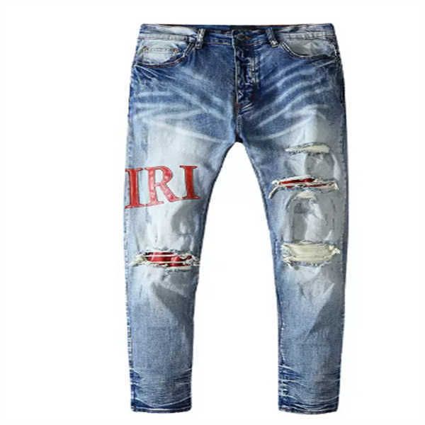 jeans designer men for middle waist slim fit long cotton denim colorful beggar hole red locomotive elasticity skinny wash boyfriend size 36, Blue
jeans designer men for middle waist slim fit long cotton denim colorful beggar hole red locomotive elasticity skinny wash boyfriend size 36, Blue