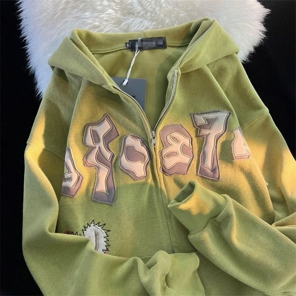 womens hoodies sweatshirts american retro vintage street zip up loose casual sweater women spring and autumn thin section chic hooded patch, Black
womens hoodies sweatshirts american retro vintage street zip up loose casual sweater women spring and autumn thin section chic hooded patch, Black