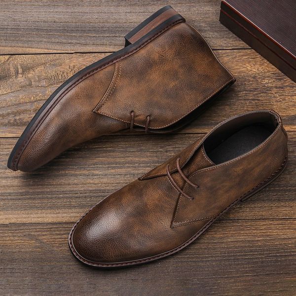 boots men leather boots desert ankle boots fashion comfortable brand men's shoes for walk zapatos de hombre us size 712 221008, Black
boots men leather boots desert ankle boots fashion comfortable brand men's shoes for walk zapatos de hombre us size 712 221008, Black