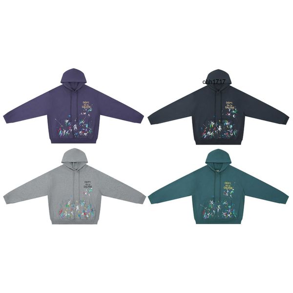 men's hoodies sweatshirts galleryes dept water wash speckle series hooded plush sweater for men women, Black
men's hoodies sweatshirts galleryes dept water wash speckle series hooded plush sweater for men women, Black