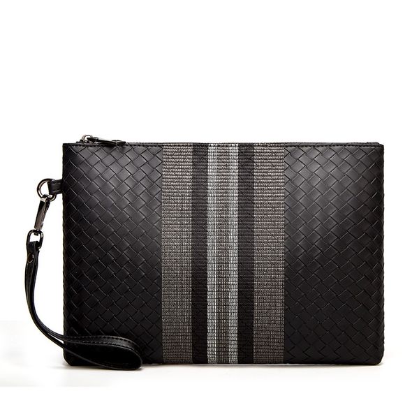 evening bags weave men's designer bag stripe clutch bag pu leather handbag fashion men's purse wallet bag for men phone luxury 221
evening bags weave men's designer bag stripe clutch bag pu leather handbag fashion men's purse wallet bag for men phone luxury 221