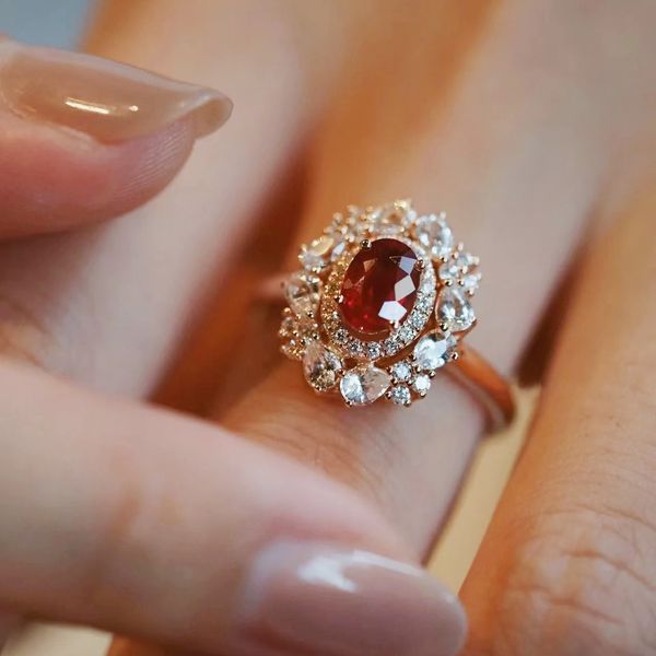 ruby zircon engagement solitaire ring womens anniversary commitment wedding rings girls, Golden;silver
ruby zircon engagement solitaire ring womens anniversary commitment wedding rings girls, Golden;silver