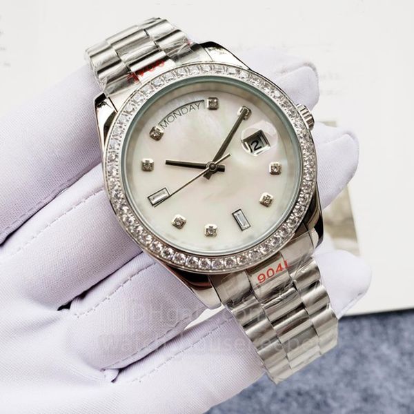 double calendar 904l stainless steel business watch - 40mm sapphire glass automatic men's mechanical diamond waterproof watch, Slivery;brown
double calendar 904l stainless steel business watch - 40mm sapphire glass automatic men's mechanical diamond waterproof watch, Slivery;brown