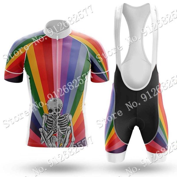 cycling jersey sets 2022 rainbow skull red cycling clothing jersey set mens summer road bike shirts bicycle bib shorts mtb wear ropa ciclism, Black;red
cycling jersey sets 2022 rainbow skull red cycling clothing jersey set mens summer road bike shirts bicycle bib shorts mtb wear ropa ciclism, Black;red