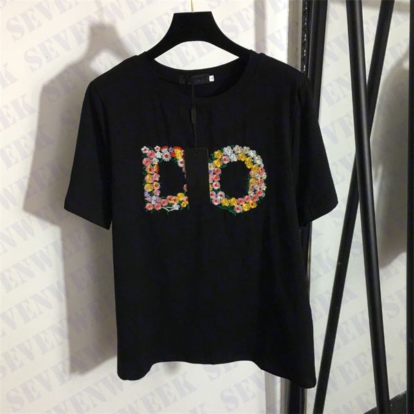 floral embroidery letter t shirts for women and men fashion designer short sleeve couples pullover womens t shirt tees plus size, White
floral embroidery letter t shirts for women and men fashion designer short sleeve couples pullover womens t shirt tees plus size, White
