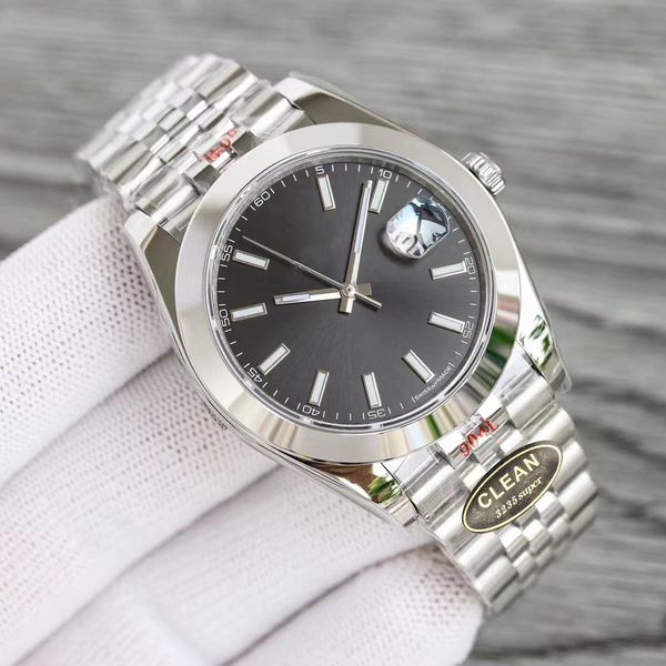 perfect quality mens watches 41mm date just dial stainless steel oyster bracelet sapphire mirror automatic mechanical men watch sport wristw, Slivery;brown
perfect quality mens watches 41mm date just dial stainless steel oyster bracelet sapphire mirror automatic mechanical men watch sport wristw, Slivery;brown