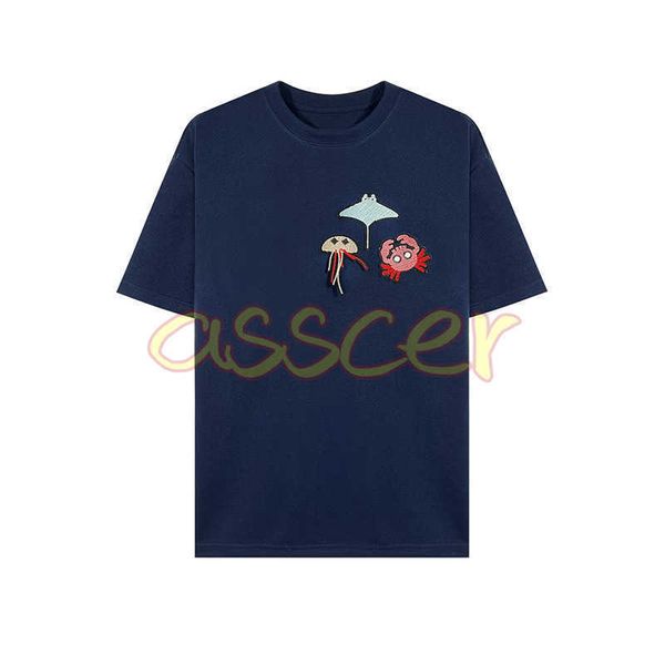 high qulity men short sleeve tee womens marine animals patch embroidery t shirts mens clothing size s-xl, White;black
high qulity men short sleeve tee womens marine animals patch embroidery t shirts mens clothing size s-xl, White;black