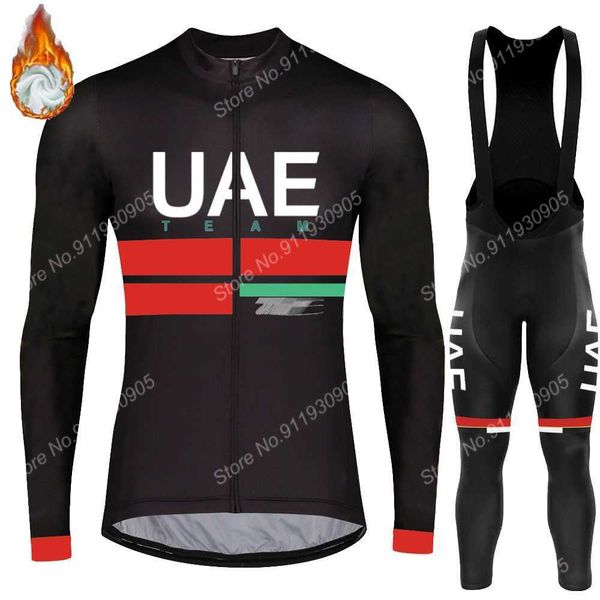 cycling jersey sets 2022 winter uae team pogacar cycling jersey set long sleeve clothing road bike suit bicycle pants bib mtb wear camisa ci, Black;red
cycling jersey sets 2022 winter uae team pogacar cycling jersey set long sleeve clothing road bike suit bicycle pants bib mtb wear camisa ci, Black;red