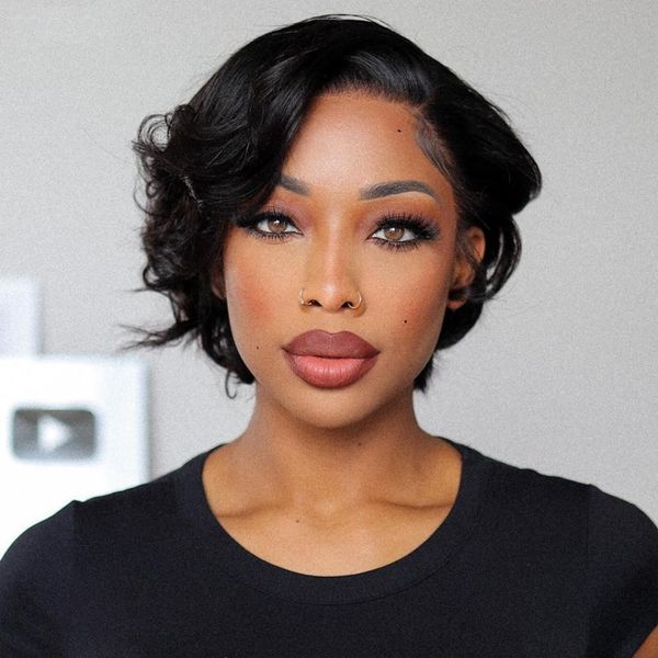 short bob pixie cut wig straight human hair wigs t part transparent 13x4x1 lace front wig for women preplucked hairline, Black;brown
short bob pixie cut wig straight human hair wigs t part transparent 13x4x1 lace front wig for women preplucked hairline, Black;brown