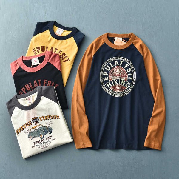 men's t-shirts autumn new long sleeve o-neck printed t-shirt men's fashion contrast splicing raglan sleeve pure cotton washed old, White;black
men's t-shirts autumn new long sleeve o-neck printed t-shirt men's fashion contrast splicing raglan sleeve pure cotton washed old, White;black