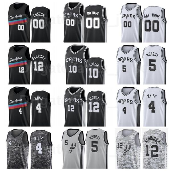 college wear screen printed basketball derrick white jersey 4 demar derozan 10 lamarcus aldridge 12 lonnie walker iv 1 dejounte murray 5 man, Black
college wear screen printed basketball derrick white jersey 4 demar derozan 10 lamarcus aldridge 12 lonnie walker iv 1 dejounte murray 5 man, Black