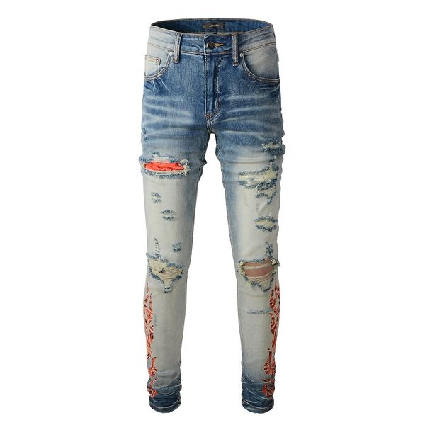 20ss mens designer jeans distressed ripped biker slim fit motorcycle denim for men s fashion jean mans pants pour hommes #345, Blue
20ss mens designer jeans distressed ripped biker slim fit motorcycle denim for men s fashion jean mans pants pour hommes #345, Blue