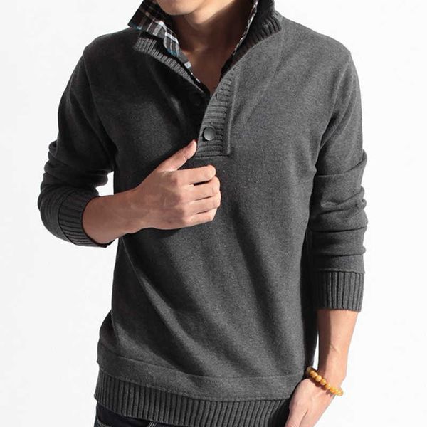 men's sweaters browon clothing winter solid color long sleeve fake two pieces soft handfeel holiday stylish blouse g221010, White;black
men's sweaters browon clothing winter solid color long sleeve fake two pieces soft handfeel holiday stylish blouse g221010, White;black