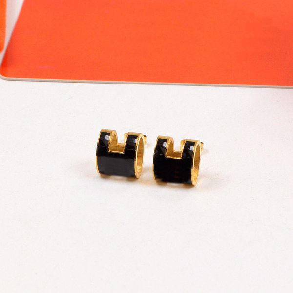 fashion h letter enamel stud earrings woman luxury designer small pearl earring multi colors double letter jewelry women 18k diamond wedding, Golden;silver
fashion h letter enamel stud earrings woman luxury designer small pearl earring multi colors double letter jewelry women 18k diamond wedding, Golden;silver