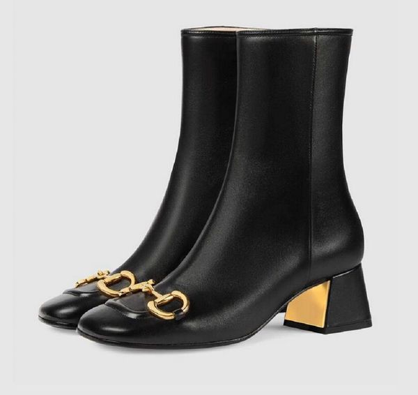 horsebit ankle boots women's mid-heel luxury designer women leather zipper double mid heel solid boot fashion comfortable size 35-40, Black
horsebit ankle boots women's mid-heel luxury designer women leather zipper double mid heel solid boot fashion comfortable size 35-40, Black