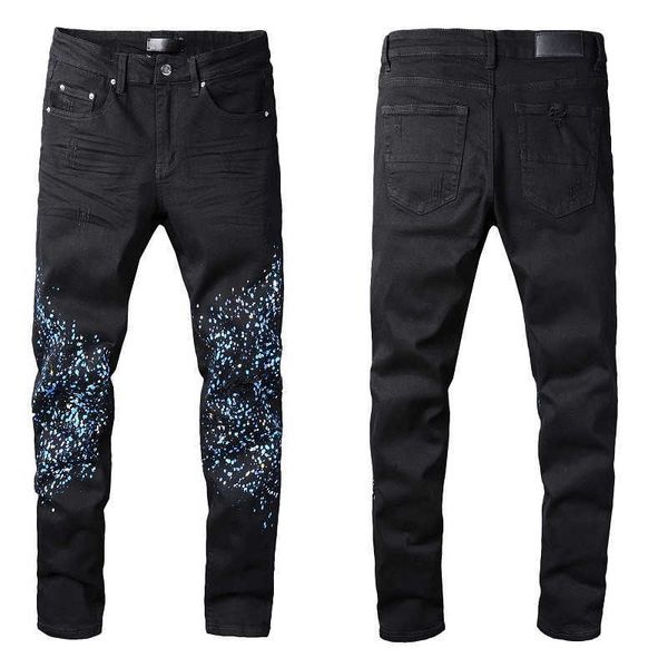mens black jeans with blue paint denim skinny slim biker moto hip hop straight leg spray on vintage distress stretch for guys man rip fits
mens black jeans with blue paint denim skinny slim biker moto hip hop straight leg spray on vintage distress stretch for guys man rip fits