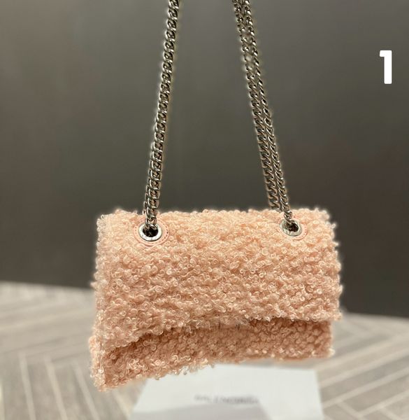 pink lambs wool flap crossbody bags with double chains medium size 25x16cm luxury designers b women winter furry handbags charming grey tote
pink lambs wool flap crossbody bags with double chains medium size 25x16cm luxury designers b women winter furry handbags charming grey tote