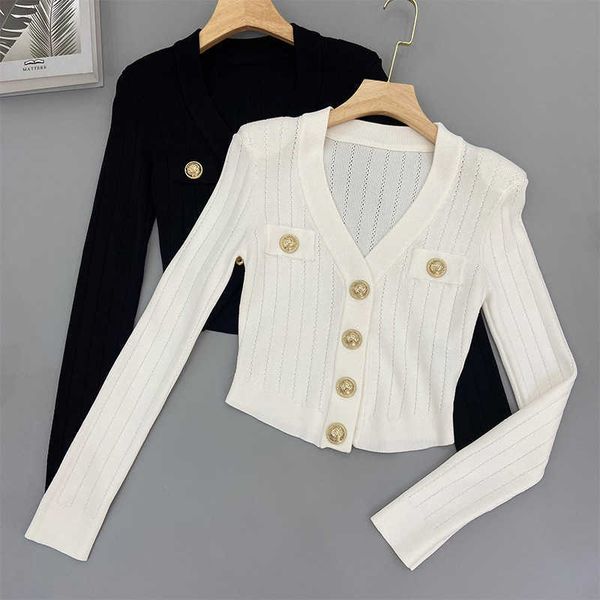 women's sweaters barman designer knitted v-neck short long sleeve waist closed cardigan women coat 2022 early autumn new fashion brand, White;black
women's sweaters barman designer knitted v-neck short long sleeve waist closed cardigan women coat 2022 early autumn new fashion brand, White;black