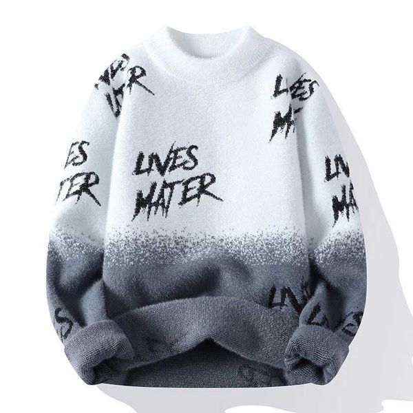 men's sweaters 2022 new winter fashion thick warm cashmere knitted sweater mens pullover korean style slim fit keep pull homme g221010, White;black
men's sweaters 2022 new winter fashion thick warm cashmere knitted sweater mens pullover korean style slim fit keep pull homme g221010, White;black