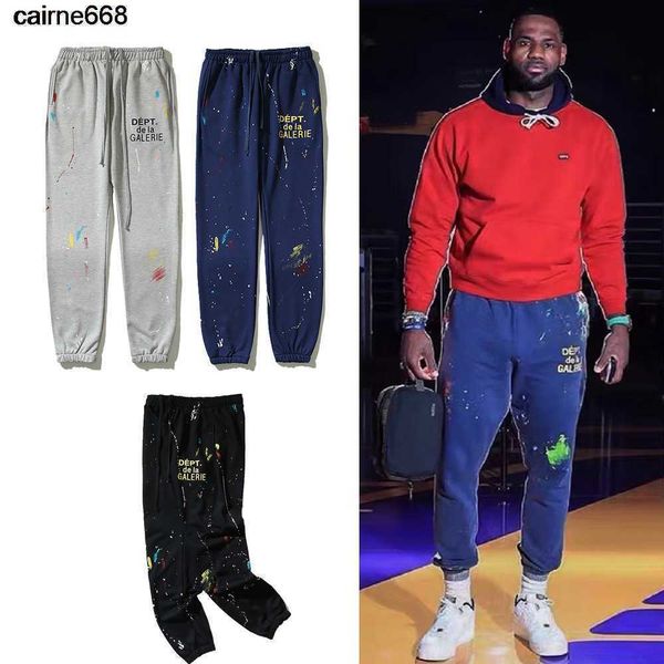 men's pants designer fashion galery dept ink splashing graffiti pants men women lovers loose casual leggings guard pants, Black
men's pants designer fashion galery dept ink splashing graffiti pants men women lovers loose casual leggings guard pants, Black